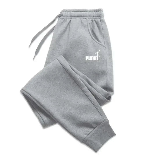 2025 Men's trousers for autumn and winter, men's casual pants, fashionable soft sportswear pants, jogging sports logo print