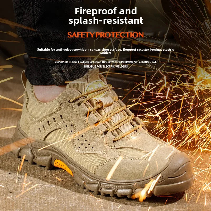 Anti-smashing Anti-piercing Light Work Just Baotou Men's Protective Electric Welding Labor Insurance Shoes