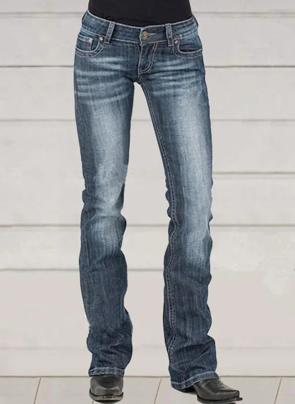 Low Waist Skinny Washed Distressed Streetwear Denims Trousers