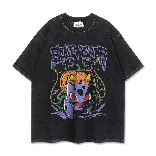 Graphic T-shirt Man Women Vintage Washed Short Sleeve Tee Casual Top Y2k Summer 2026 Fashion Loose Cotton Tee