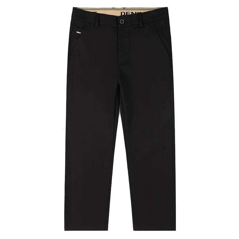 Men's Fashion Casual Straight Pants Baggy Classic Wide Leg Simple Trousers Loose Male Comfortable Soft Quality Pants
