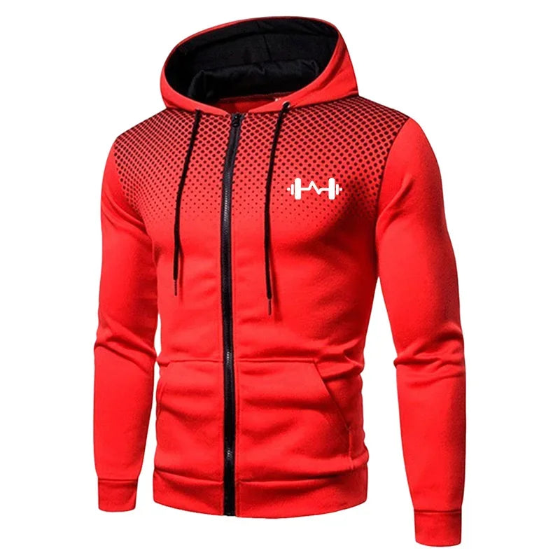 2025 New Arrival Men's Set Hoodie + Sweatpants Autumn Winter Daily Casual Sporty Jogging Suit Zipper Male Sweatshirt Outfit