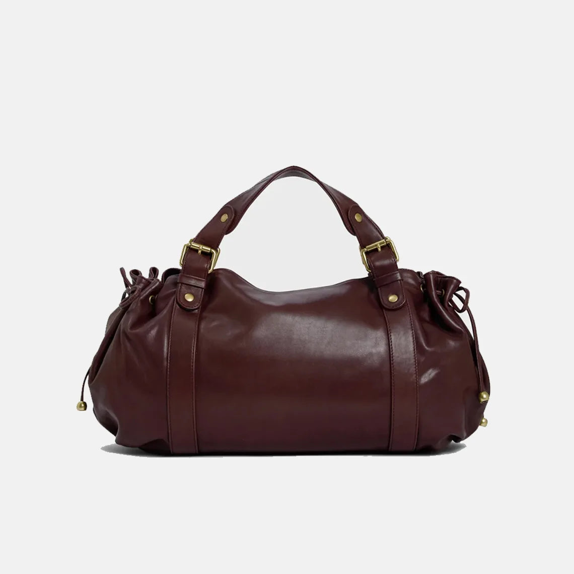 2025 Sac à main à bandoulière Simple pour femmes, sac Boston élégant et polyvalent, sac de travail intérieur en Polyester doux