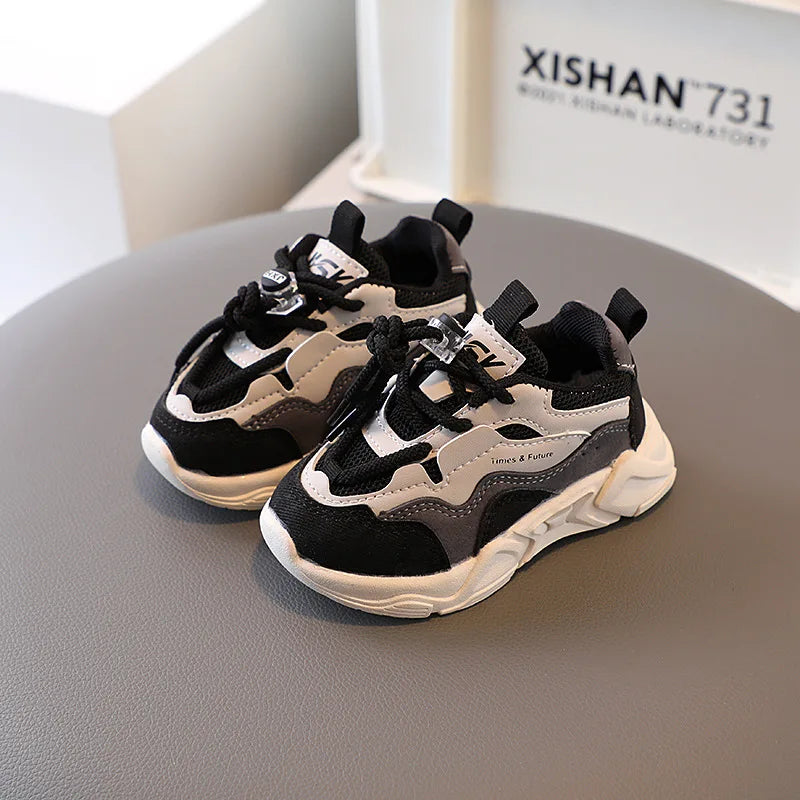 Children's Sneakers Spring Autumn Mesh Breathable School Running Sports Shoes for Boy Girl Causal Fashion Kids Basketball Shoes
