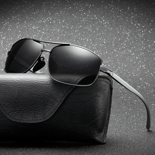 Fashion Photochromic Polarized Sunglasses Men Women Vintage Square Sun Glasses Man Brand Designer Driving Fishing UV400 Eyewear