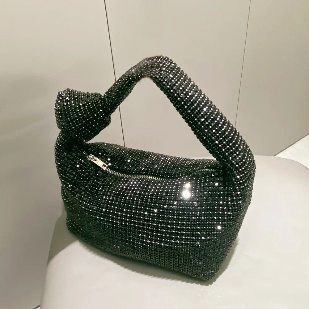 Rhinestones Evening bag silver Crystal Bags for Women Purses and Handbags Luxury Designer banquet bag
