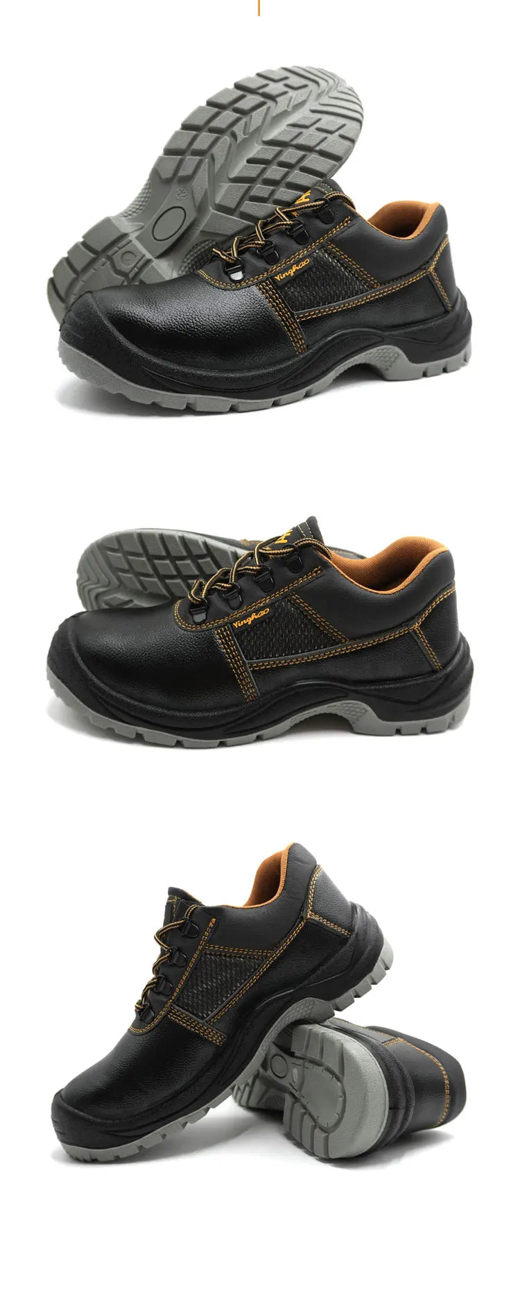 Anti-Smashing Anti-Piercing Labor Protection Shoes New Style Slip-Resistant Wear-Resistant Oil-Resistant Safety Work Footwear