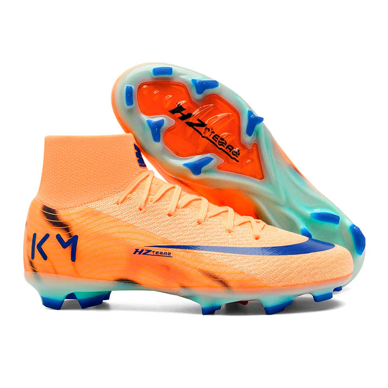 New Men Soccer Shoes Breathable Cleats Football Boots Training Boys Long Spikes Adult Outdoor Sport Non Slip Match Comfortable