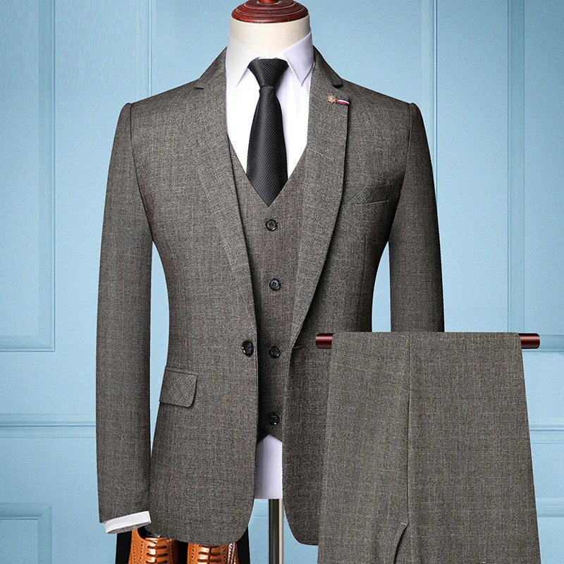 Terno Masculino Elegante para Negócios e Banquetes, Cantor Moderno, Anfitrião de Eventos, Terno Casual para Casamento, Terno para Performance de Estrelas Masculinas