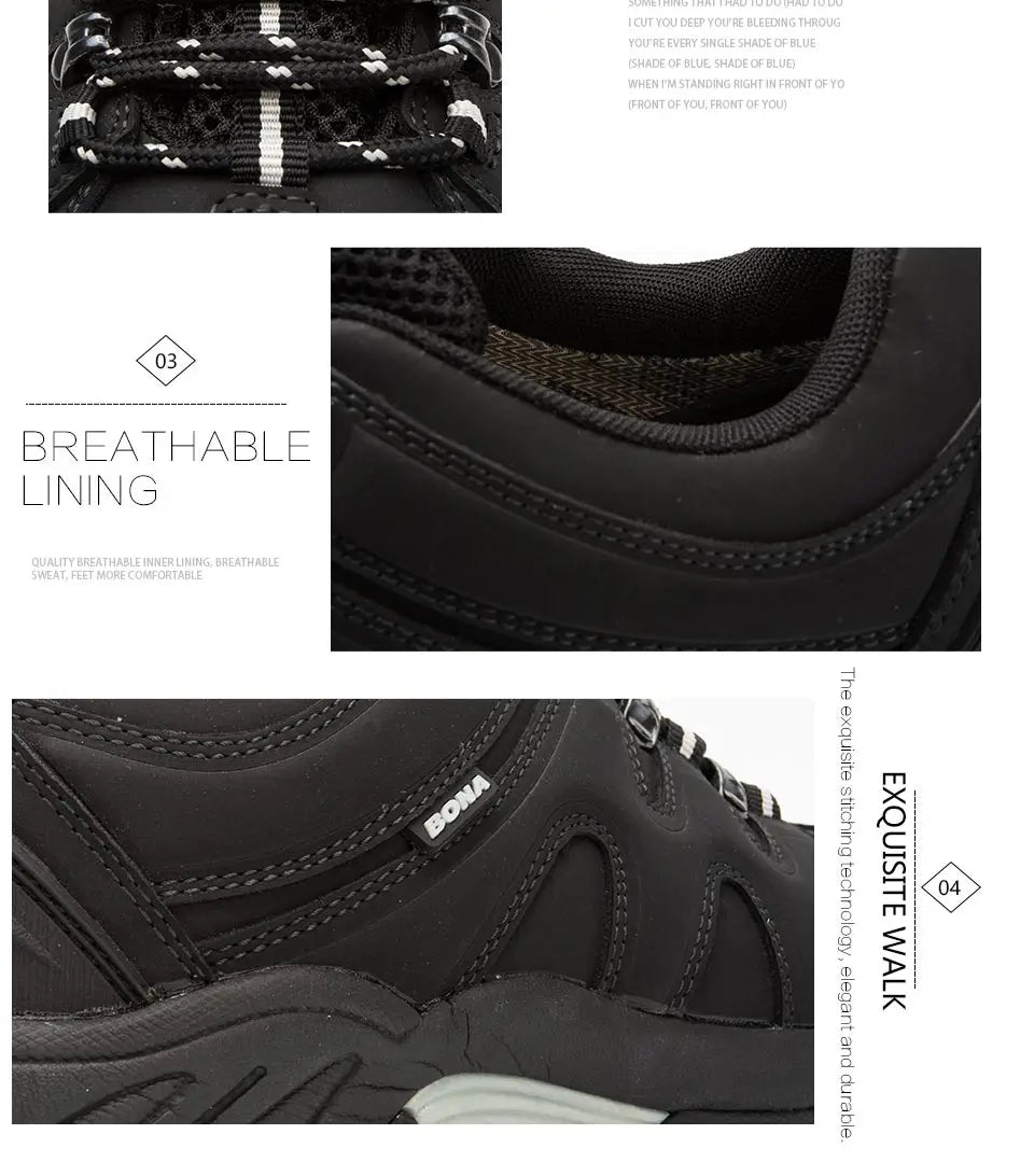 New Arrival Classics Style Men Hiking Shoes Lace Up Men Sport Shoes Outdoor Jogging Trekking Sneakers