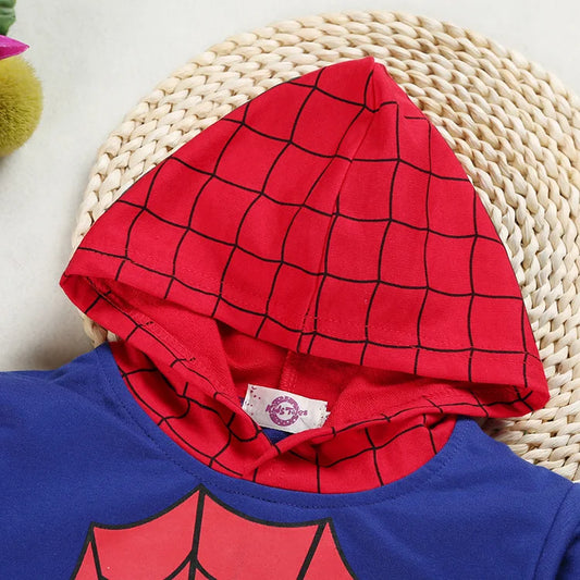 Spider-man Cartoon Children Costume Baby Boy Clothing Set Spring Coat Kid Pant 2pc Clothes Suit Girl Hoodies Sweatshirt Trousers