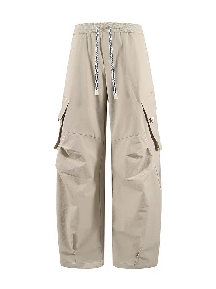 Summer Men's Cargo Pants with 5 Pockets Outdoor Quick Dry Casual Pants Lightweight and Cool Stretch Straight Trousers