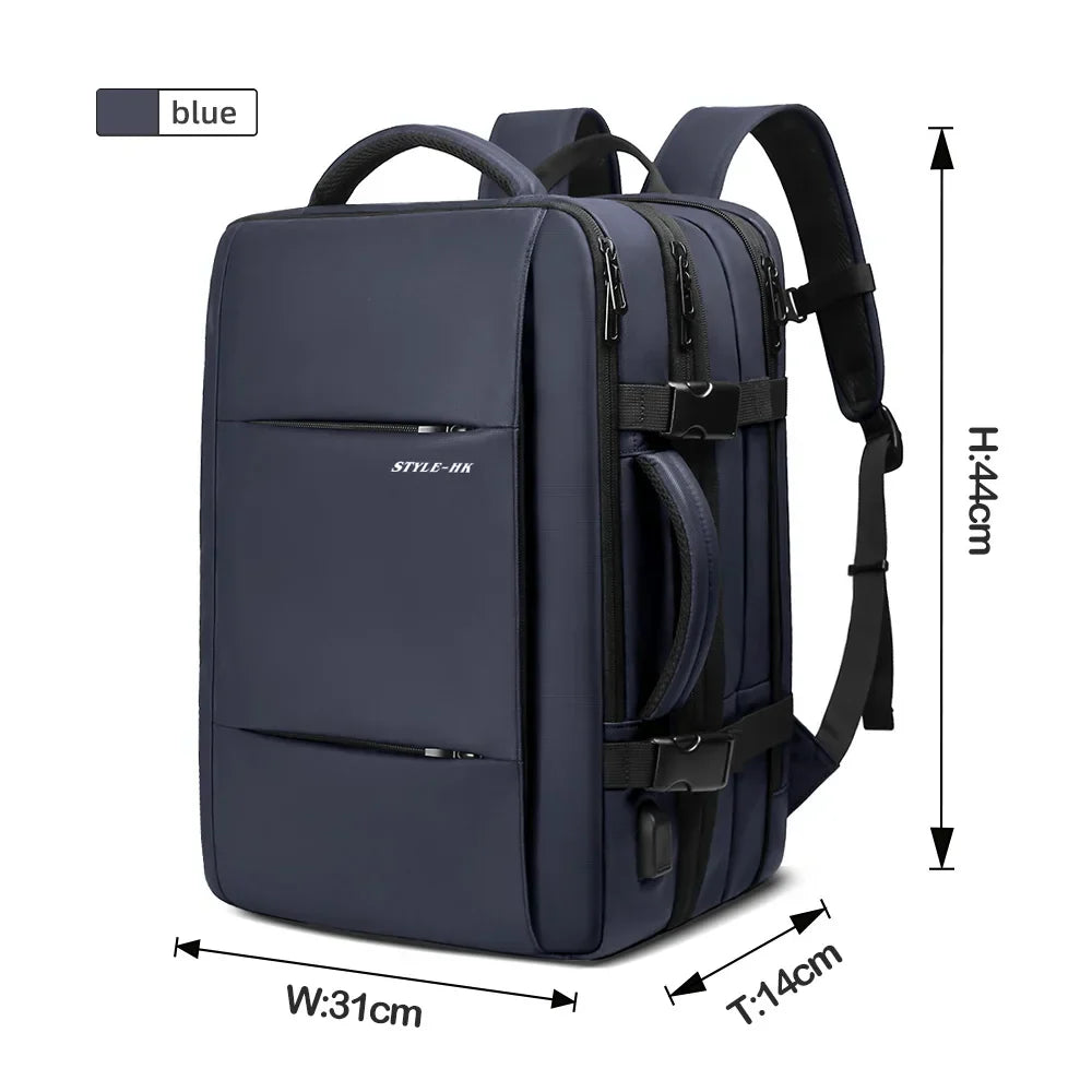 Business Backpack for Men Waterproof Anti-Theft 15.6” Laptop Backpack Casual Large Capacity Expandable Travel Bag Short Trip