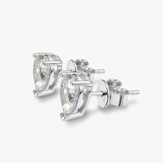100% 925 Sterling Silver 7*10mm Water Drop High Carbon Diamond Stud Earrings For Women Exquisite Party Fine Jewelry Gifts