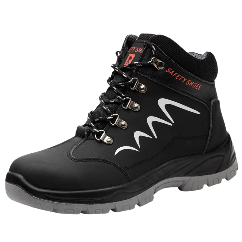Waterproof Men's Safety Work Boots Steel Toe Shoes Anti Impact And Anti-Puncture Outdoor Adventure Hiking Industrial Boots