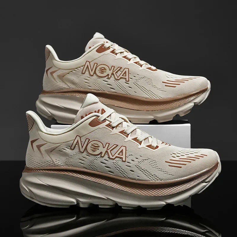 Men's Running Shoes Outdoor Couple Non-Slip Jogging Breathable Cushioning Luxury shoes Trainer Race Sneakers Mesh Off-road Shoes
