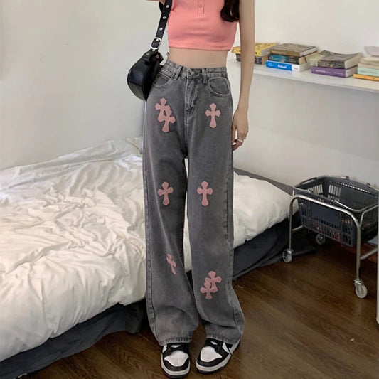 Denim Pant Women Jeans Vintage Straight Jeans