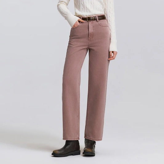 Semir Jeans Women Vintage Long Trousers 2025 New Spring Wide-leg Trousers Comfortable Soft Versatile Trousers
