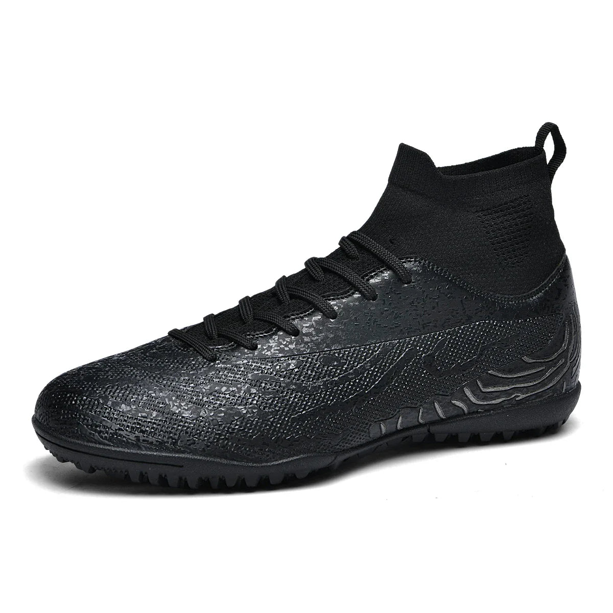 Men & Women TF Stud Football Boots, Anti-slip, Leather Material, Suitable for Student & Adult Training, Artificial & Natural Gra
