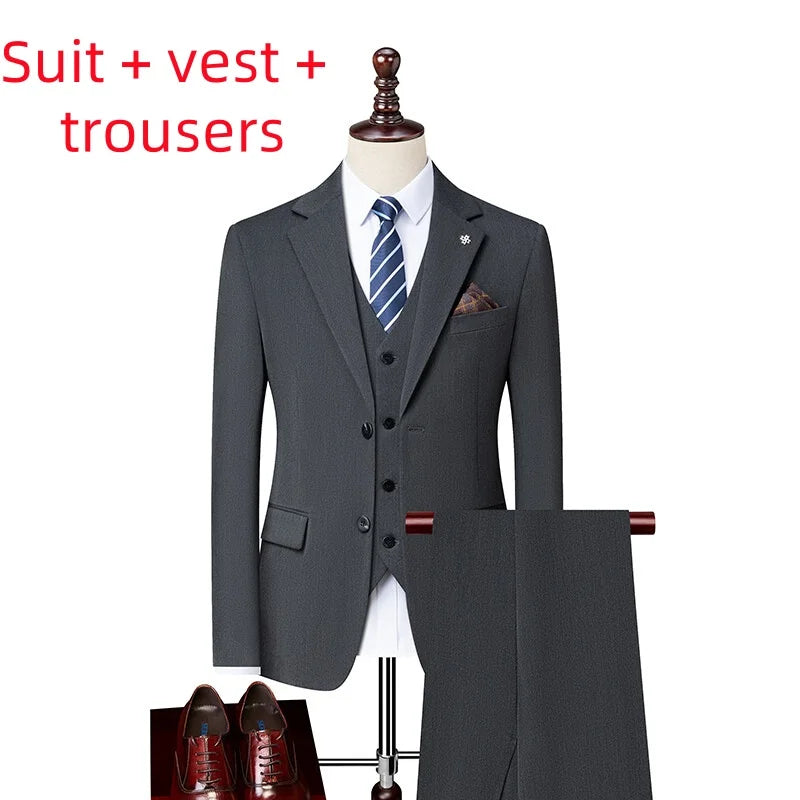 2025 High quality fashion handsome everything fashion business leisure has a single west two sets three sets