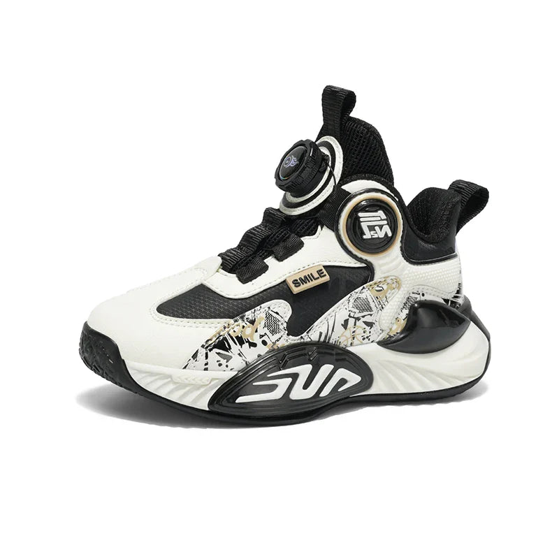 Children‘s Basketball Shoes Non-slip Breathable Basketball Training Sneakers Leather Boys Girls Athletic Shoes Kids Running Shoe