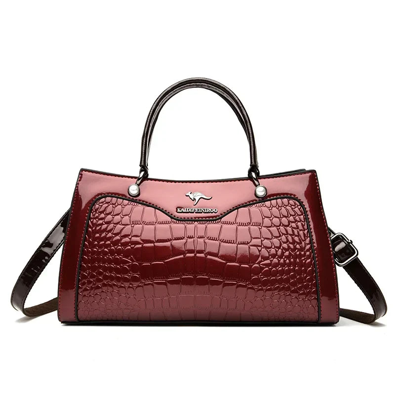 2024 Genuine High Quality Luxury Handbag Designer Crossbody Bags for Women Fashion Crocodile Pattern Shoulder Bag Totes Bags
