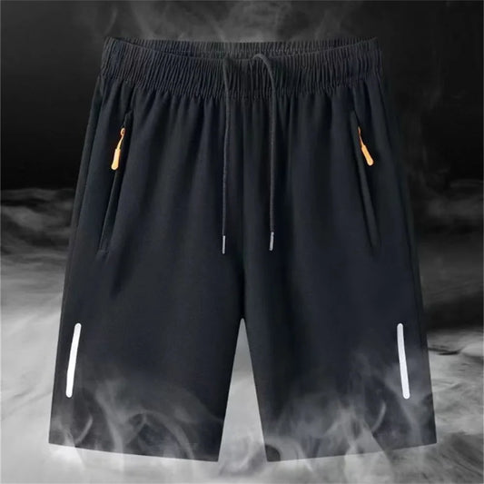 Men's Summer Ultra-thin Ice Silk Beach Casual Shorts