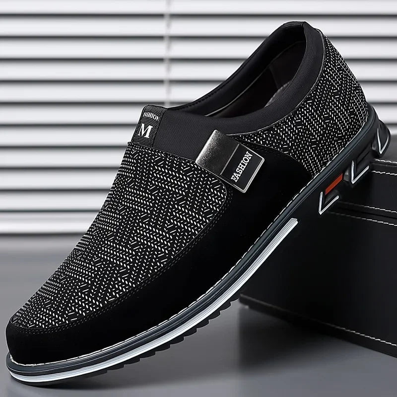 Men's Smart Casual Slip On Loafers With Assorted Colors, Dress Up Walking Shoes