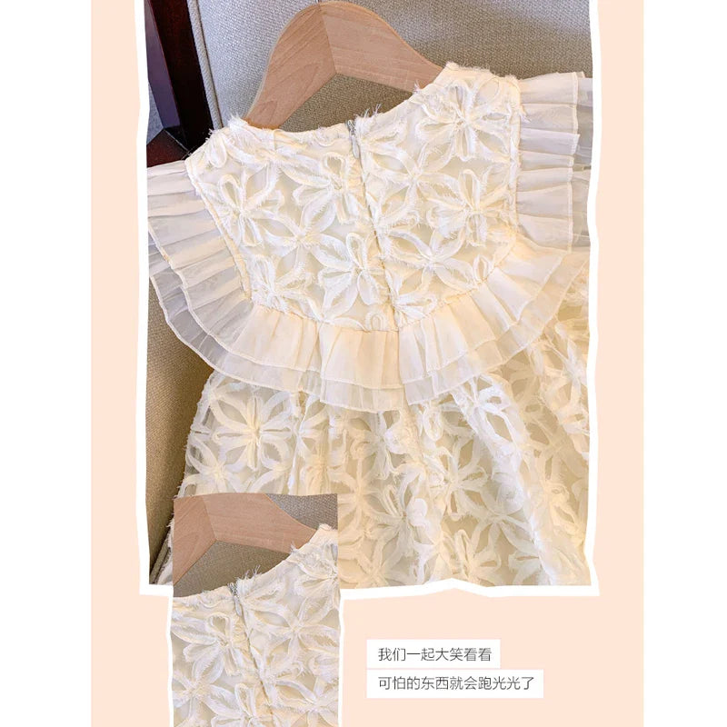 Dress Girls Prom Tutu Dress Sleeveless Teen Kids Princess Dress Summer Party Lolita Dress For 2-10 Years