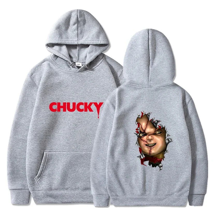 Horror Movie Play Chucky Hoodies Harajuku Hip Hop Streetwear Men Women Autumn Winter Hooded Sweatshirt Pullover Tops