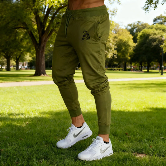 2026 New Casual Pants Men's Jogger Sweatpants Large Size Elastic Waist Sports Trousers Loose Fitness Clothes Spring Thin Section