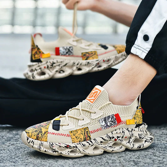 Tênis Masculino Casual Masculino Tênis Masculino de Luxo Tênis Masculino de Corrida Respirável Sapatos da moda Loafers Tênis de corrida para homens