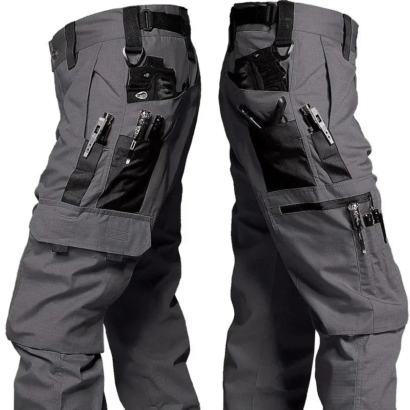 New Tactical Pants Quick Dry Multi-Pocket Cargo Pants Mens Casual Trousers Wear-Resistant Work Trainning Hiking Pant Loose