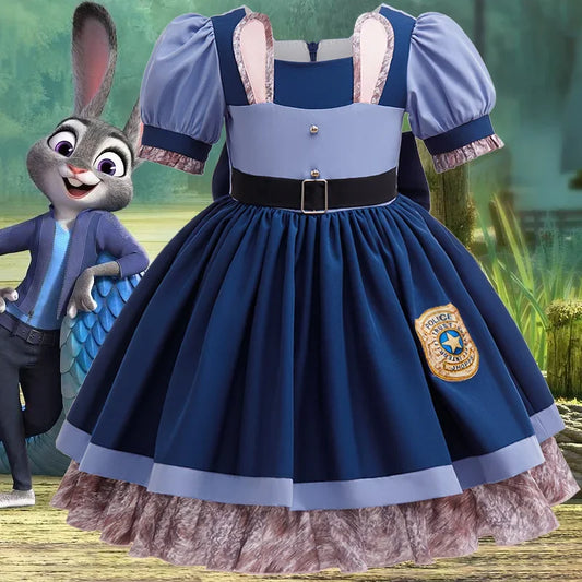 Zootopia Cosplay Judy Hopps Costume Girl Role Playing Dress Halloween Classic Cosplay Dress Up Performance Girl Birthday Gifts