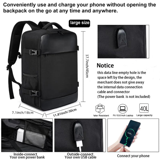 ryanair 40x20x25 and easyjet 45x36x20 Cabin Bag Travel Backpack unisex Laptop Backpack outdoor travel backpack Student.School