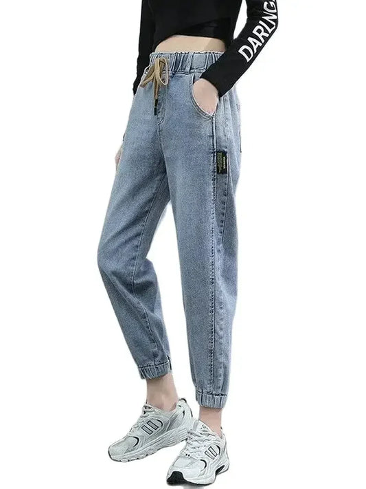 Women Spring and Autumn Version of High Waist Pants