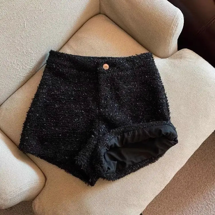 Hotsweet Shorts Women Sexy Skinny Y2k Clothes High Waist European Streetwear Fashion Trouser Cool Thick Button-Fly Wide Leg New