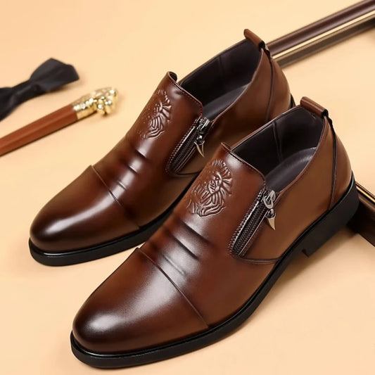 Luxury men's formal shoes, designer business shoes, high-quality men's loafers, vintage men's shoes, fashionable leather shoes