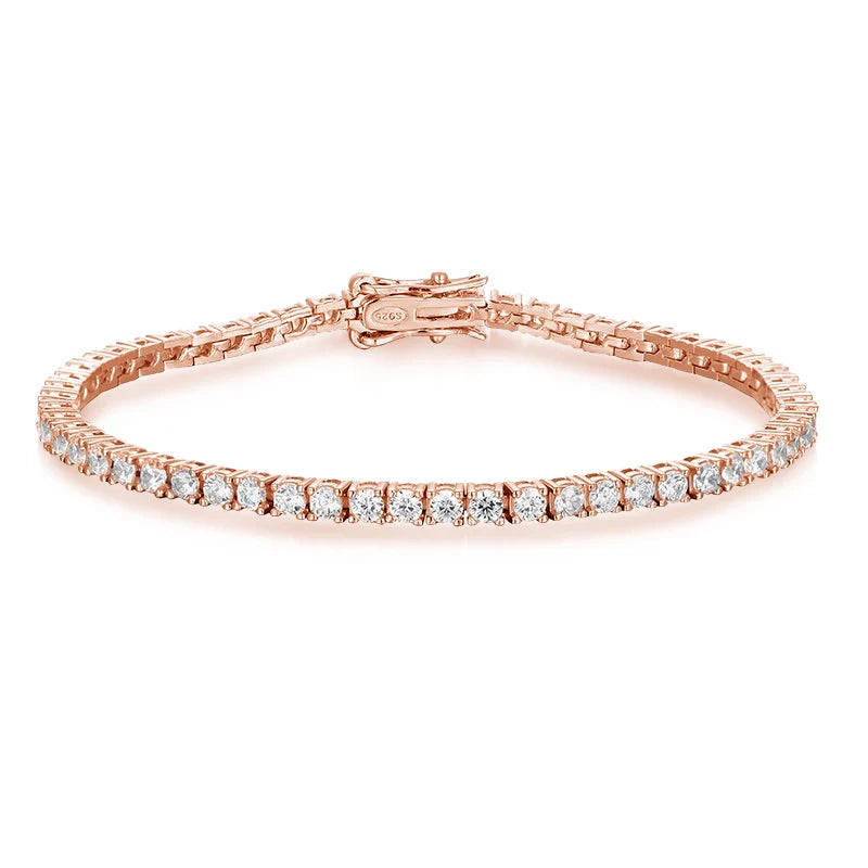 2mm D Color Moissanite Tennis Bracelets for Woman Man Sparkling Diamonds with GRA s925 Sterling Sliver Hip Hop Bracelet