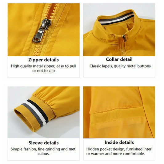 MotoBecane Bicycle Jacket Men's Baseball Jersey Casual Cardigan Windbreaker Men's Hip Hop Street Style Work Jacket