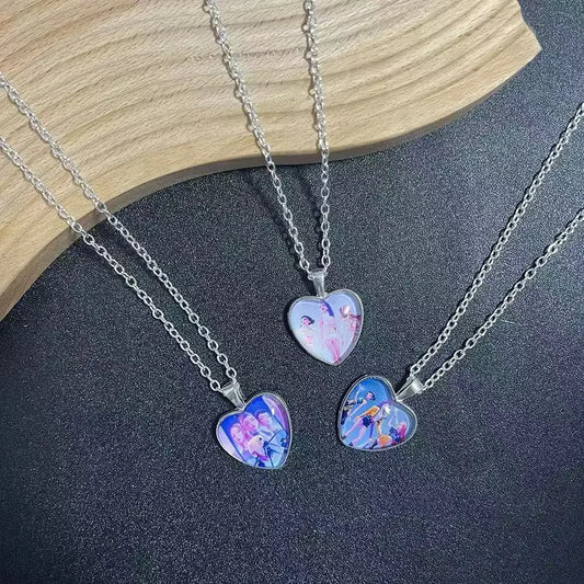 Heart Necklace - Rumi Zoey Mira Anime Film Alloy Jewelry Pendant for Fans Gifts