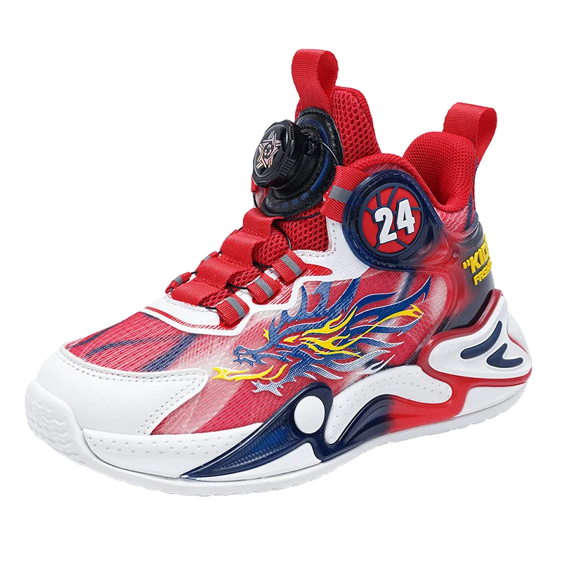 Luxury Boy Sneaker 2025 New Fashion Outdoor Kids Basketball Shoes Soft Sole School Children Sports Shoes for Boy 4 To 12 Years
