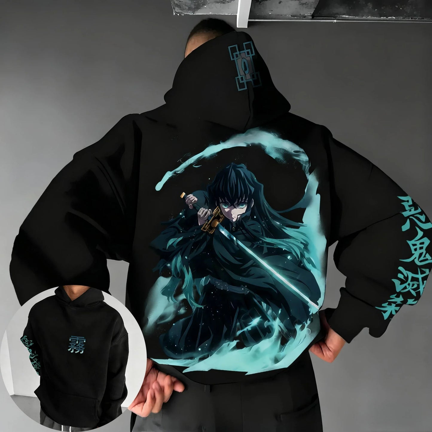 Anime Autumn/Winter Hoodie Men's and Women's Tokitou Muichirou Printed Harajuku Casual Sports Parent Child Top
