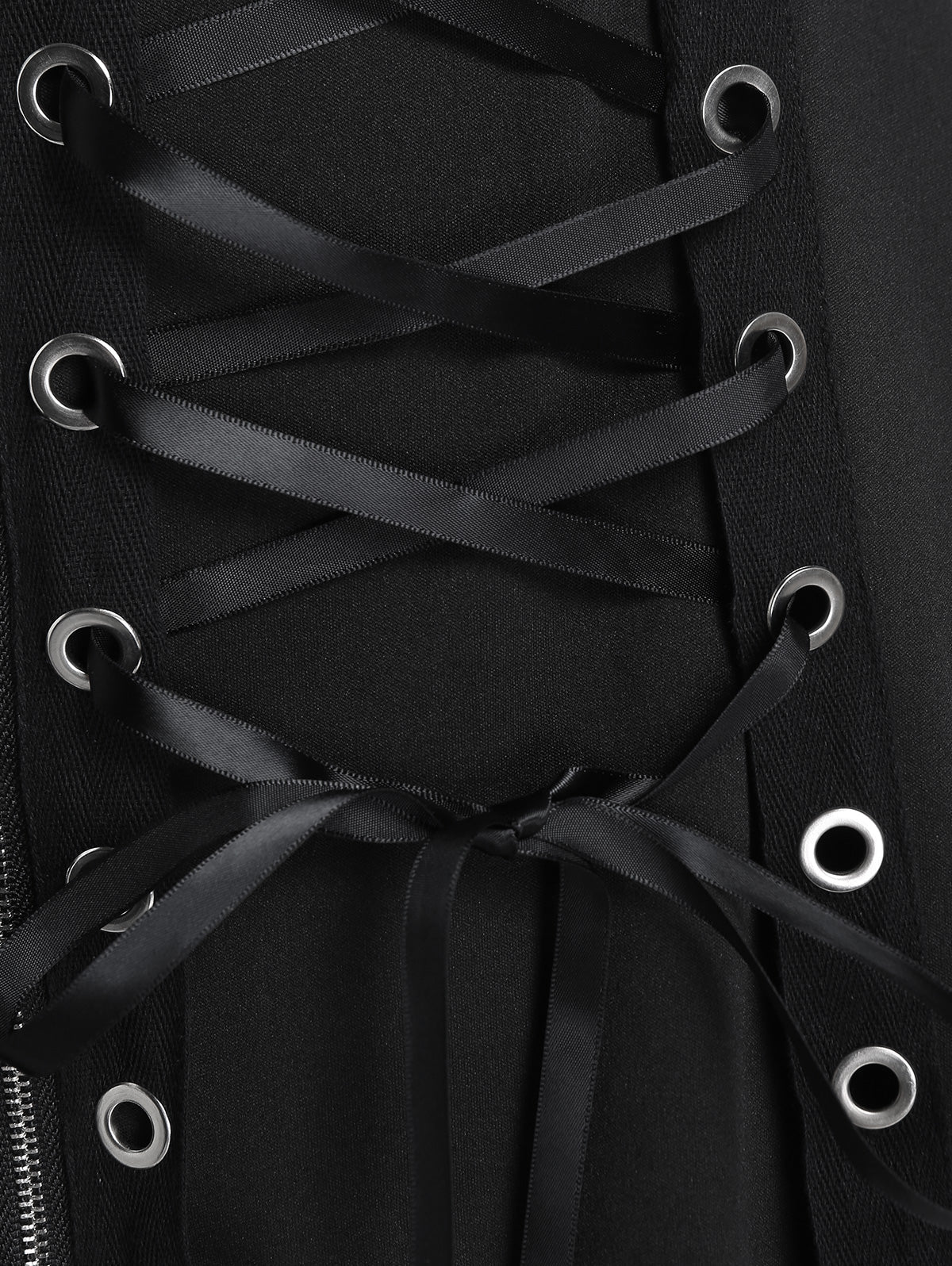 Plus Size Gothic Full Zipper Grommets Camis Tops Buckle Strap Plaid Vest Women Summer Sweetheart Neck Empire Waist Tanks