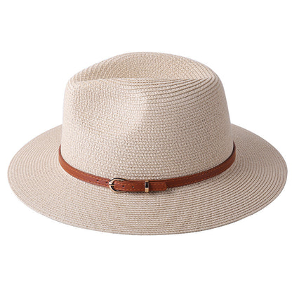 56-58-59-60CM Natural Panama Soft Shaped Straw Hat Summer