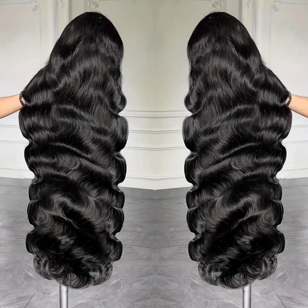 40 Inch Body Wave Human Hair Front Wig 13x6 13x4 Hd Lace Transparent Frontal wig Pre Plucked Brazilian Human Hair Wigs For Women