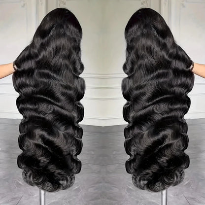 40 Inch Body Wave Human Hair Front Wig 13x6 13x4 Hd Lace Transparent Frontal wig Pre Plucked Brazilian Human Hair Wigs For Women