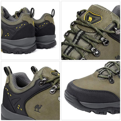 Hiking Shoes for Men Waterproof Outdoor Low-top Hiking Boots Leather Men's Trekking Shoes Walking Male Sneakers New