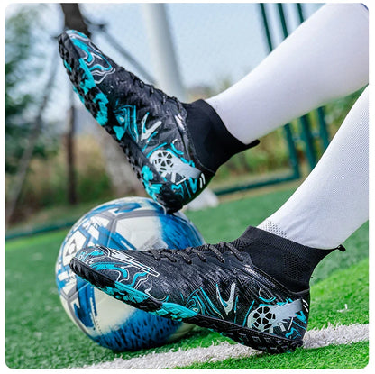 Professional Adult Men's Breathable Football Shoes With Long Studs Wear-Resistant Anti Slip