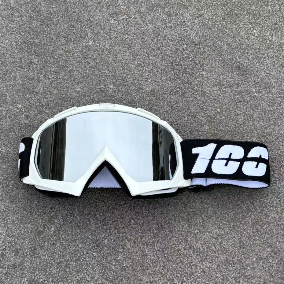 Newest 100 Motorcycle Goggles For Men Motocross Sunglasses Safety Protective MX Night Vision Helmet Goggles Driving Glasses